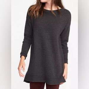 Old Navy Charcoal Boat Neck Sweater
